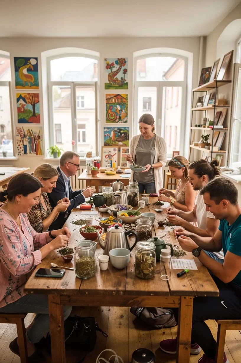 Moteris ramiai gurkšnoja arbatą prie lango, perteikianti pusiausvyros ir atsipalaidavimo svarbą kasdienybėje.